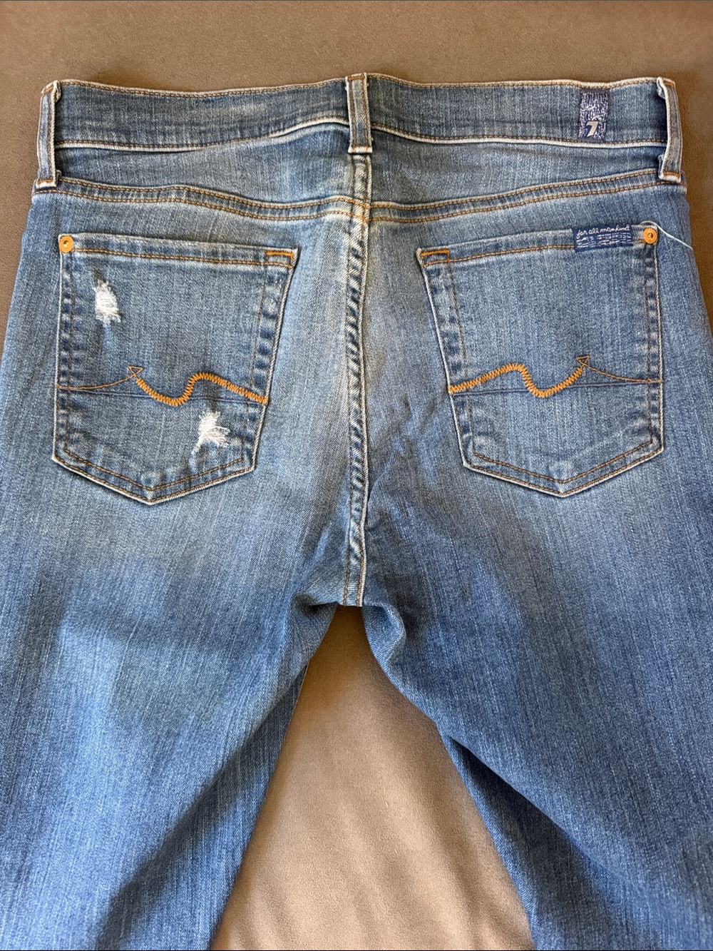 7 For All Mankind Women's Medium Blue ankle Jeans